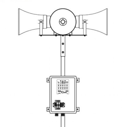 Отпугиватель птиц биоакустический Купол-Био Про с 4 динамиками промышленный со стойкой для монтажа на твердые поверхности Отпугиватель птиц биоакустический Купол-Био Про с 4 динамиками промышленный со стойкой для монтажа на твердые поверхности