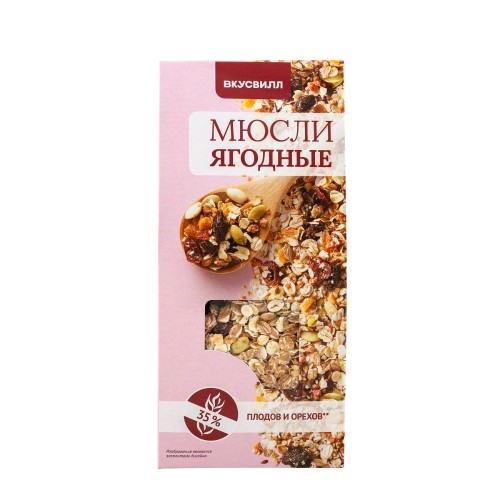 Мюсли Вкусвилл Ягодные, 300г