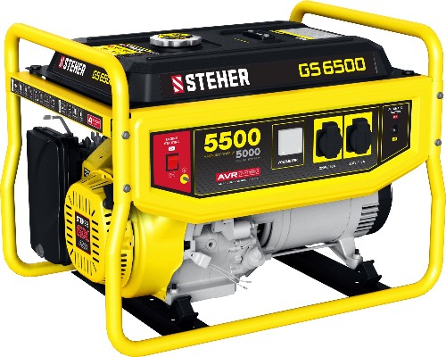 STEHER 5500 Вт, бензиновый генератор (GS-6500)