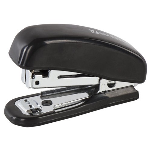 Степлеры настольные BRAUBERG "Classic", до 12 листов,№10 МИНИ, с антистеплером, черный