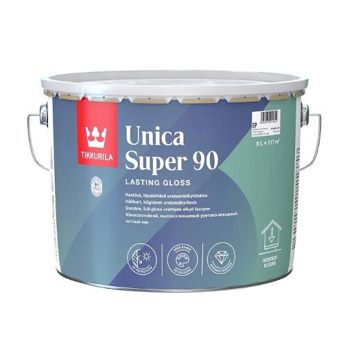 Tikkurila Unica Super 90 яхтный лак глянцевый, бесцветный, 9 л