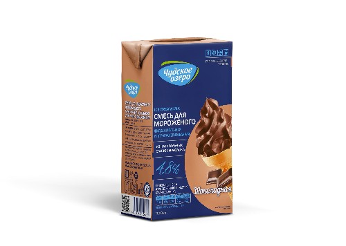Жидкая молочная смесь для мороженого “Чудское озеро” 4,8% шоколадная, 1л