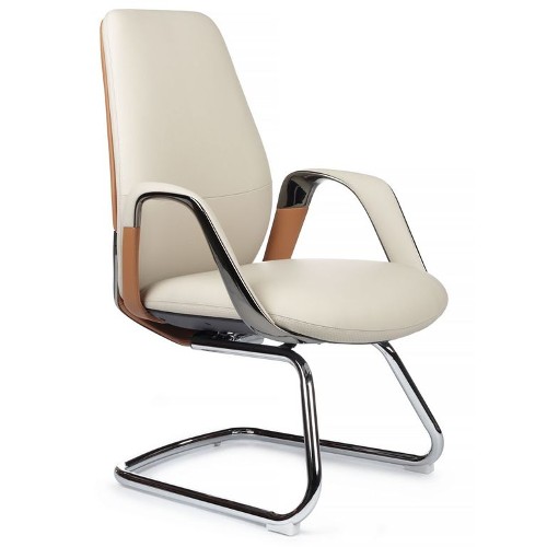 Кресло Riva Design Napoli-SF YZPN-YR022 Бежевый/Кэмел натуральная кожа