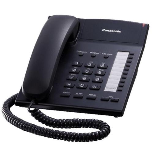 Телефон проводной Panasonic KX-TS2382RUB чер(KX-TS2382RUB)