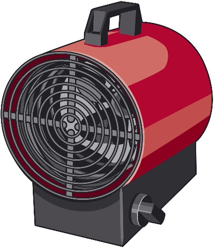 ЗУБР 2 кВт, электрическая тепловая пушка (ТП-2)