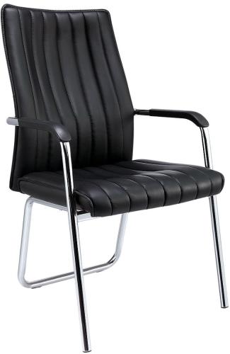 Конференц-кресло BN_TQ_Echair-811 VPU кожзам черный, хром