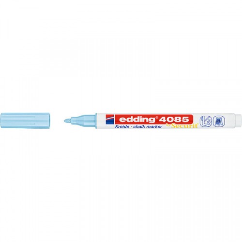 Меловой маркер Edding 4085, круглый наконечник, 1-2 мм Пастельно-синий