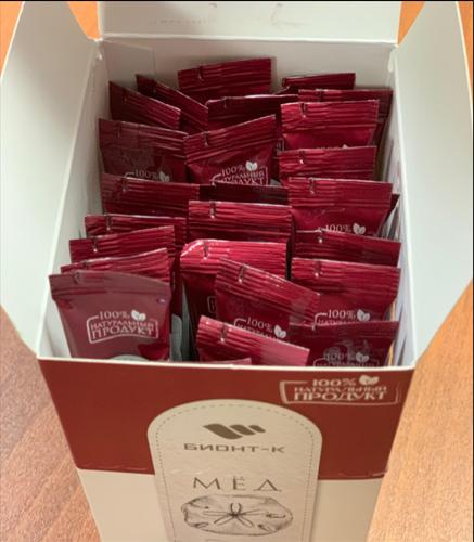 Мёд с эхинохромом (плоским морским ежом) в стик-пакетах 10гр.