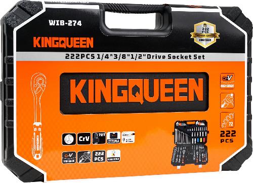 Набор инструментов KINGQUEEN 222 пред, 72 зуба, WIB-274