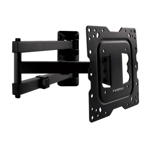 Кронштейн Kromax DIX-18 черный для TV 22"-55", настенный наклонно-поворотный, max VESA 400x400, от стены 66-605мм, накло