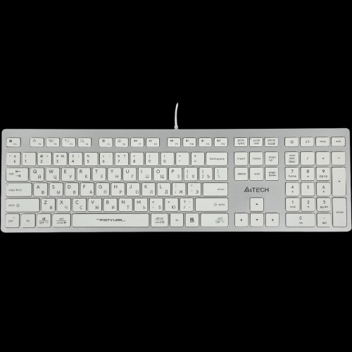 Клавиатура A4Tech FX50 белый USB slim Multimedia (FX50 WHITE) каб.:1.5м A4Tech FX50 WHITE