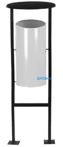 Урна металлическая уличная УК1 белый,  арт. Т15457