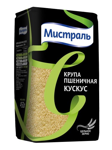 Кускус Крупа МИСТРАЛЬ пшеничная, 450г