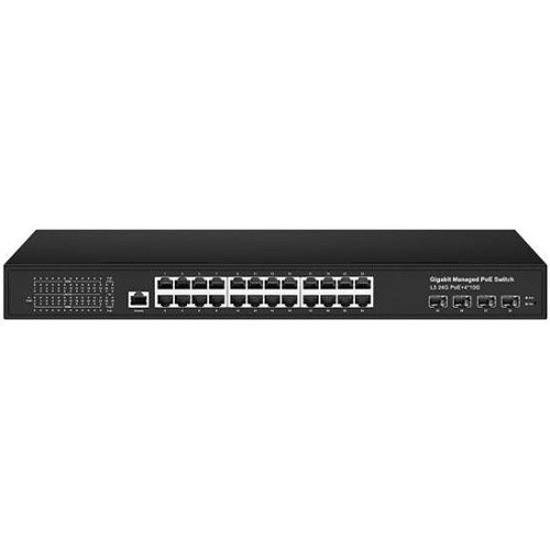 Управляемый L3 PoE коммутатор NST NS-SW-24G4G10-PL