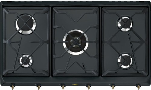 Встраиваемая газовая панель Smeg Smeg Coloniale SRV896AOGH Встраиваемая газовая панель Smeg Smeg Coloniale SRV896AOGH