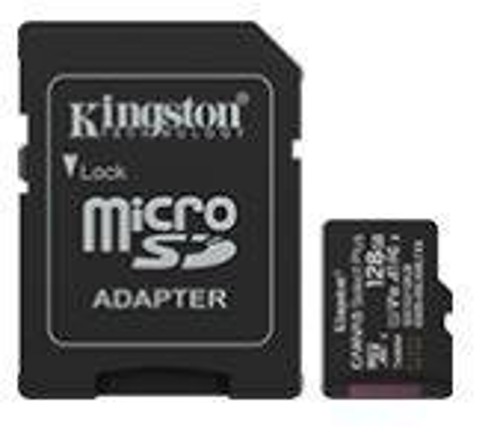 Флеш карта microSD 128GB Kingston microSDXC Class 10 UHS-I U1 A1 V 10 Select Plus (SD адаптер) 150MB/s