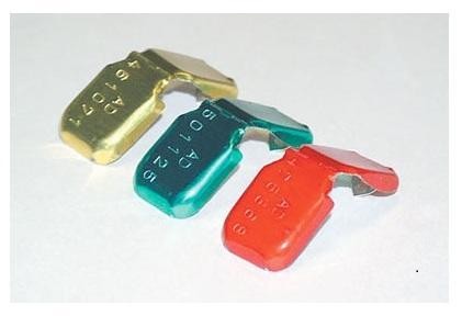 Пломбы номерные металлические Крабсил цветной (1000 шт) Пломбы номерные металлические Крабсил цветной (1000 шт)