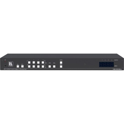 Матричный коммутатор 4х4 HDMI с деэмбеддированием звука; поддержка 4K60 4:4:4 [20-80445030] Kramer VS-44H2A