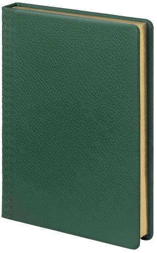 Ежедневник недатированный Scotland, А5, 160 л., зеленый, нат.кожа