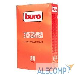 BURO BU-Udry 817443 Сухие чистящие салфетки, безворсовые, 20шт.