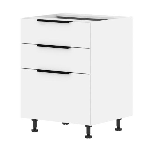 Шкаф напольный с ящиками ALVALINE IBIZA MOB 6082.2P, белый/белый, 600х560х820 мм