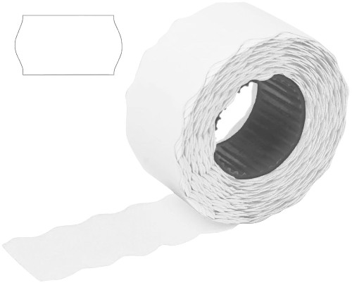 Этикет-лента для MX-2612 26х12 белая волна 800шт/рул (200 рулонов)