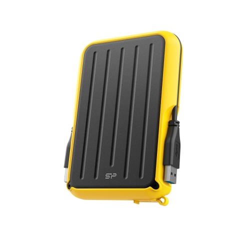 Портативный HDD Silicon Power Armor A66 4 TB USB 3.2, желтый, черный