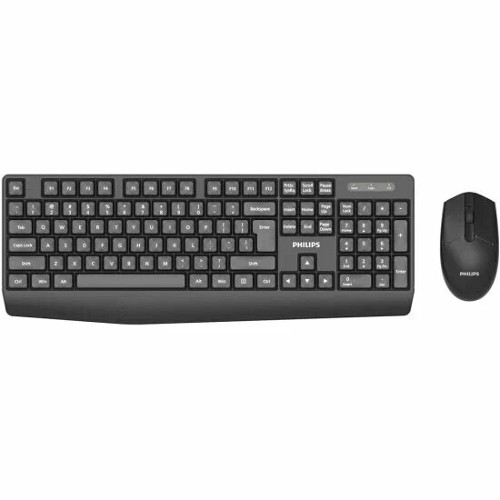 Комплект: клавиатура+мышь Philips SPT6337 беспроводные черный (SPT6337B/60)