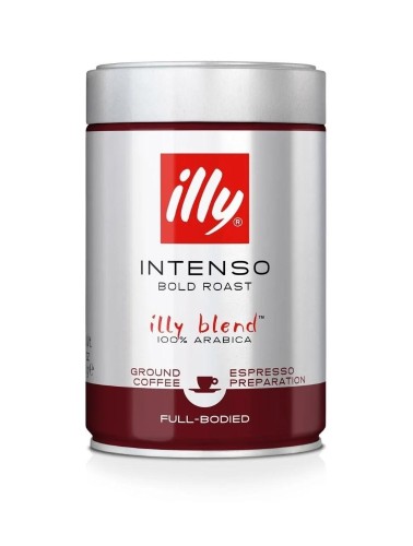 Кофе молотый ILLY intenso, арабика, темная обжарка, 250гр