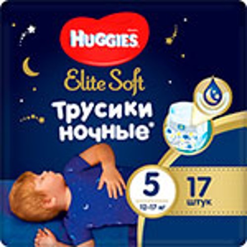 Подгузник Huggies Elite Soft 5 12-17 кг 17 шт.