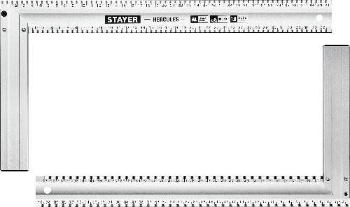 STAYER 400 мм, жесткий столярный угольник, Professional (3432-40)