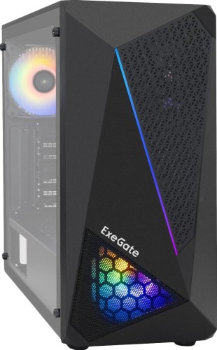 Корпус Miditower ExeGate EVO-8225 (ATX, без БП,RGB)(EX292858RUS)