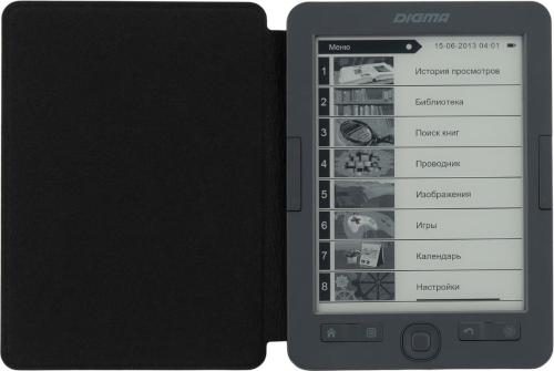 Книга электронная Digma X1 6 E-ink HD Pearl 4Gb/microSDHC/frontlight