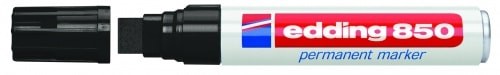 Перманентный маркер Edding E-850/1, черный, (толщина линии 5-16мм), E-850#1 Перманентный маркер Edding E-850/1, черный, (толщина линии 5-16мм), E-850#1