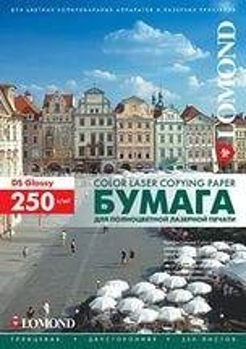 Фотобумага LOMOND Двухсторонняя Глянцевая, для лазерной печати, 250 г/м2, А4/150л.