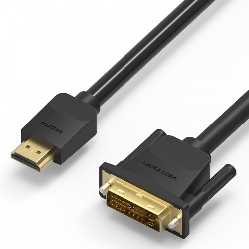 Кабель Vention HDMI 19M/DVI-D Dual link 25M - 5 м. Vention HDMI (m) - DVI-D (m) 5м