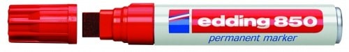 Перманентный маркер Edding E-850/2, красный, (толщина линии 5-16мм), E-850#2 Перманентный маркер Edding E-850/2, красный, (толщина линии 5-16мм), E-850#2