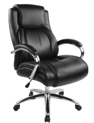 Кресло BN_Dp_EChair-585 TR рецикл.кожа черный, хром