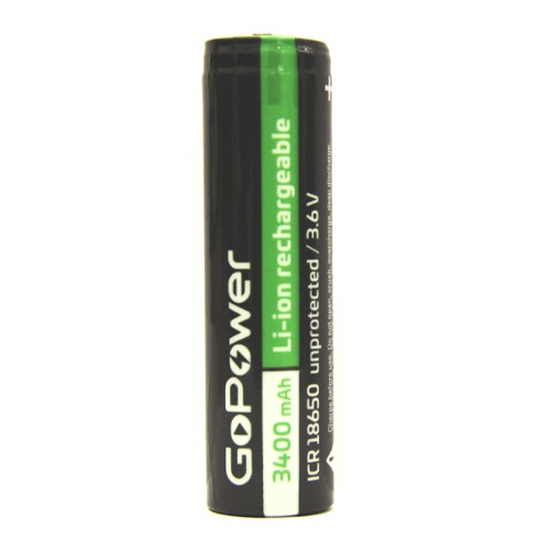 Аккумулятор Li-ion GoPower 18650 (00-00015349) Аккумулятор Li-ion GoPower 18650 (00-00015349)