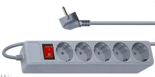 Сетевой фильтр PC Pet AP01006-5-GR 5м (5 розеток) серый