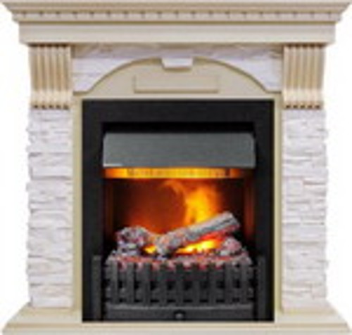 Камин Dimplex Dublin арочный сланец крем с очагом Danville Delux Black (слоновая кость) 1374909933
