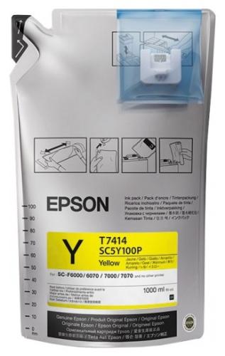 Epson F6200 / F7200 / F9200 / F9300, чернила сублимационные Yellow (1000 мл) C13T741400