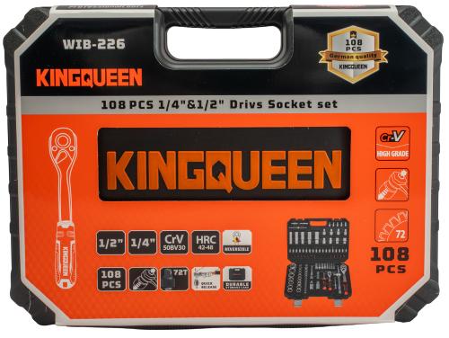 Набор инструментов KINGQUEEN 108 пред, 72 зуба, WIB-226