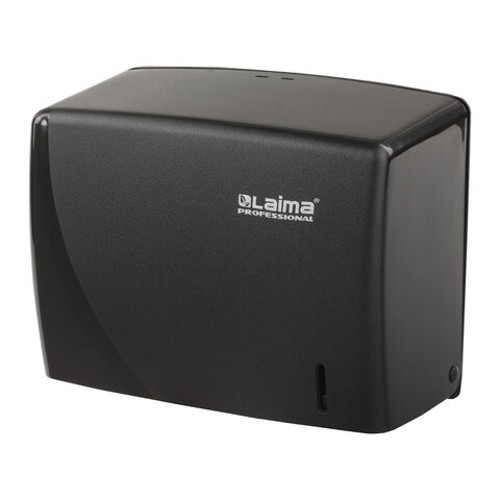 Диспенсеры для бумажных полотенец настенные LAIMA PROFESSIONAL ORIGINAL 605762 (Система H3), V (ZZ), черный, ABS-пластик