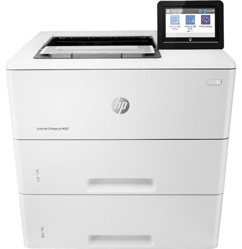 Принтер лазерный черно-белый HP LaserJet Enterprise M507x (A4, 43ppm, 512Mb, 3trays 100+550+550, USB/GigEth/, Duplex) 1PV88A
