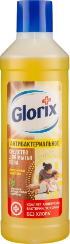 Средство для мытья пола GLORIX Лимонная энергия 1л