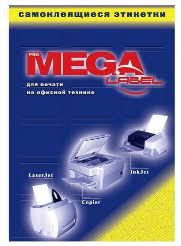 Этикетки самоклеящиеся ProMEGA Label 105х42,4 мм, 14 этикеток на листе формата А4, белые, 100 л.