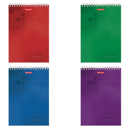 Блокнот БОЛЬШОЙ ФОРМАТ (200х290 мм) А4, 80 л., гребень, картон, жесткая подложка, клетка, BRAUBERG, &quot;Бизнес&quot;