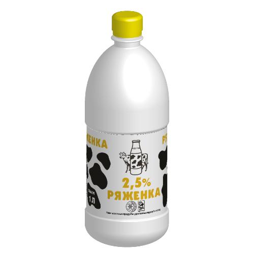 Ряженка 2,5% 1,000л ГОСТ Арсеньевский МК
