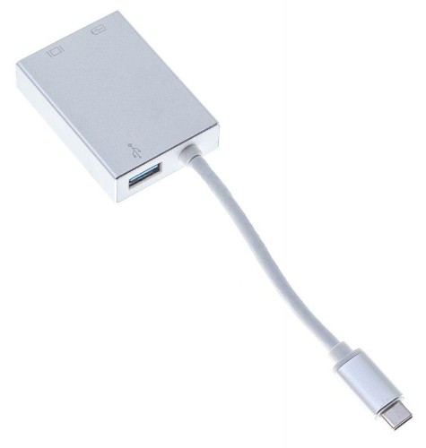 Переходник Buro BHP (Адаптер) USB Type-C(m)(f) miniDP(f) 0.1м сереб